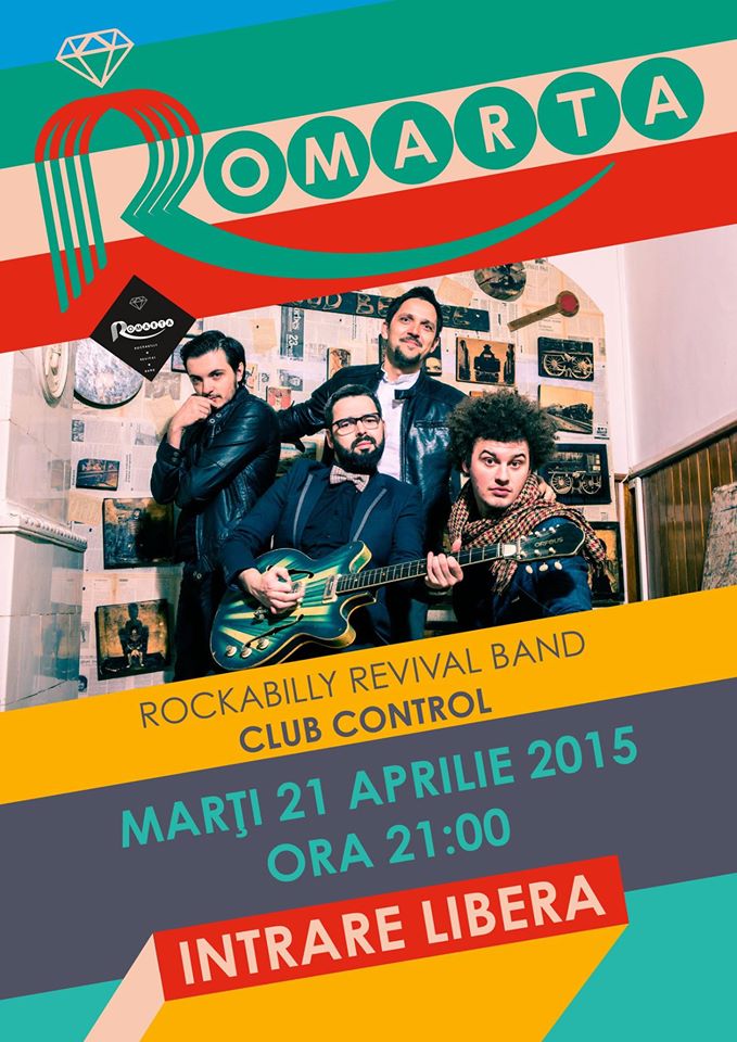 Romarta concerteaza pe data de 21 aprilie in Club Control